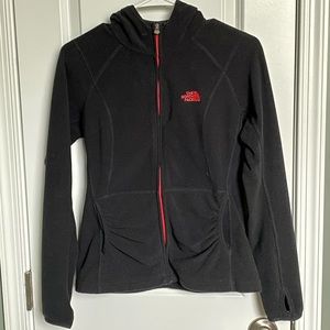 NORTH FACE LIGHTWEIGHT FULL ZIP BLACK HOODIE